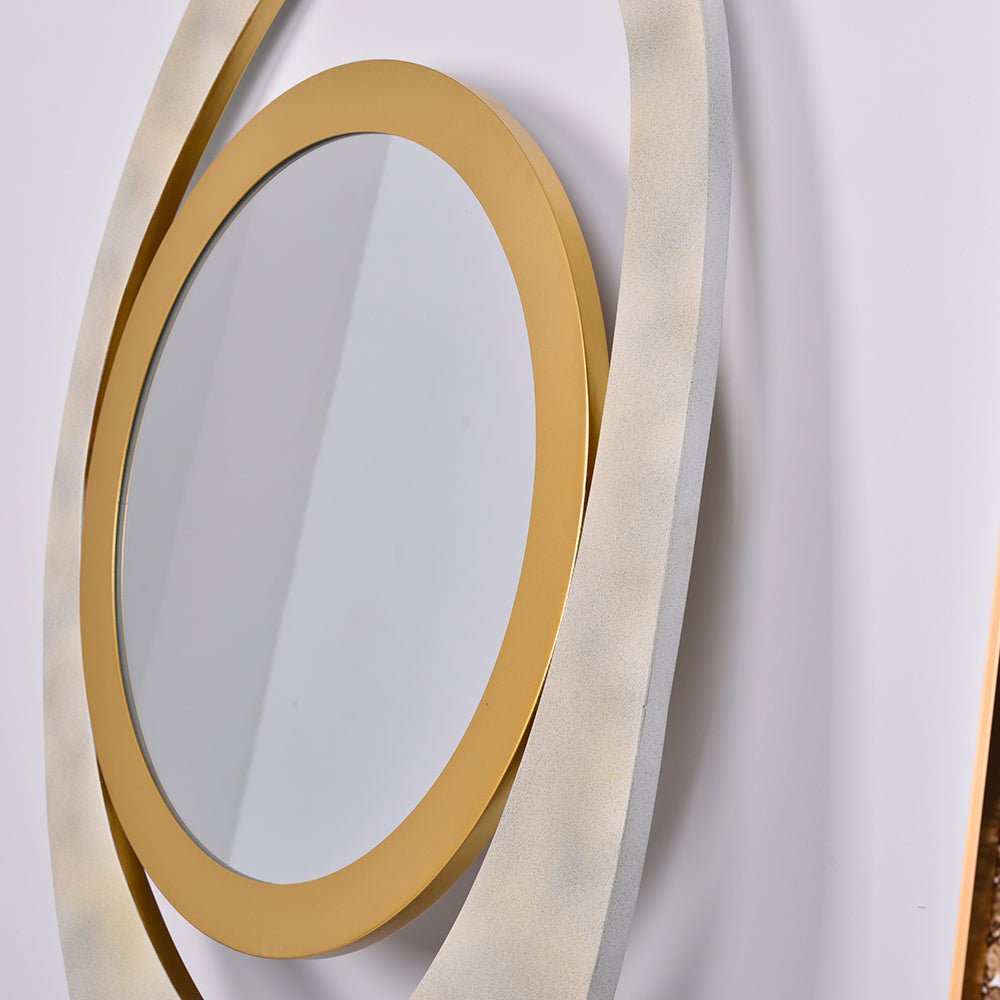 Circular mirror surface physical painting