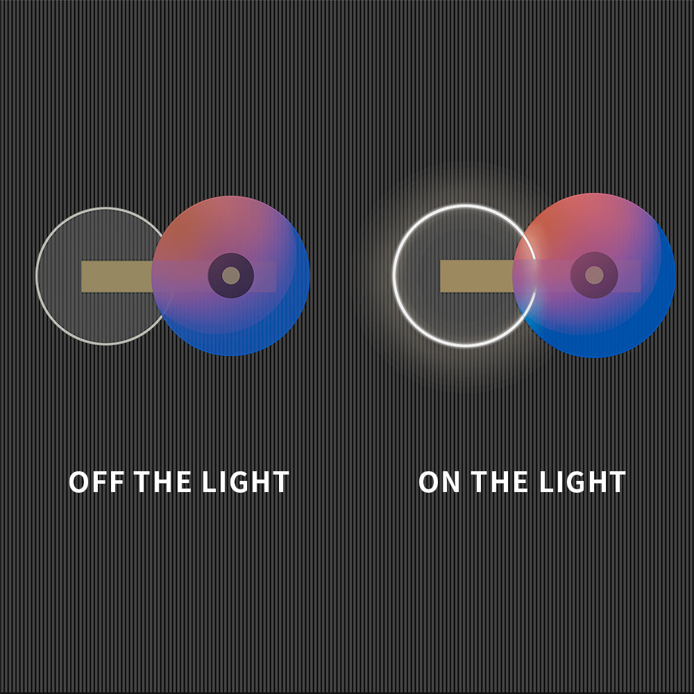 Two Circular Light Installation Art