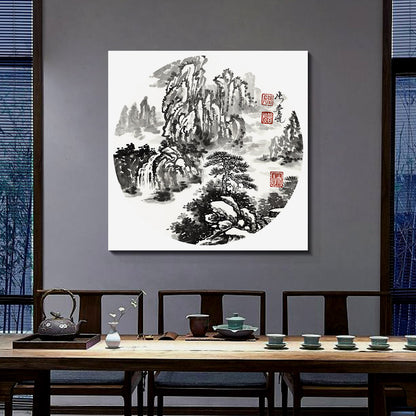 Ink Landscape (18)-Puyue Zhang