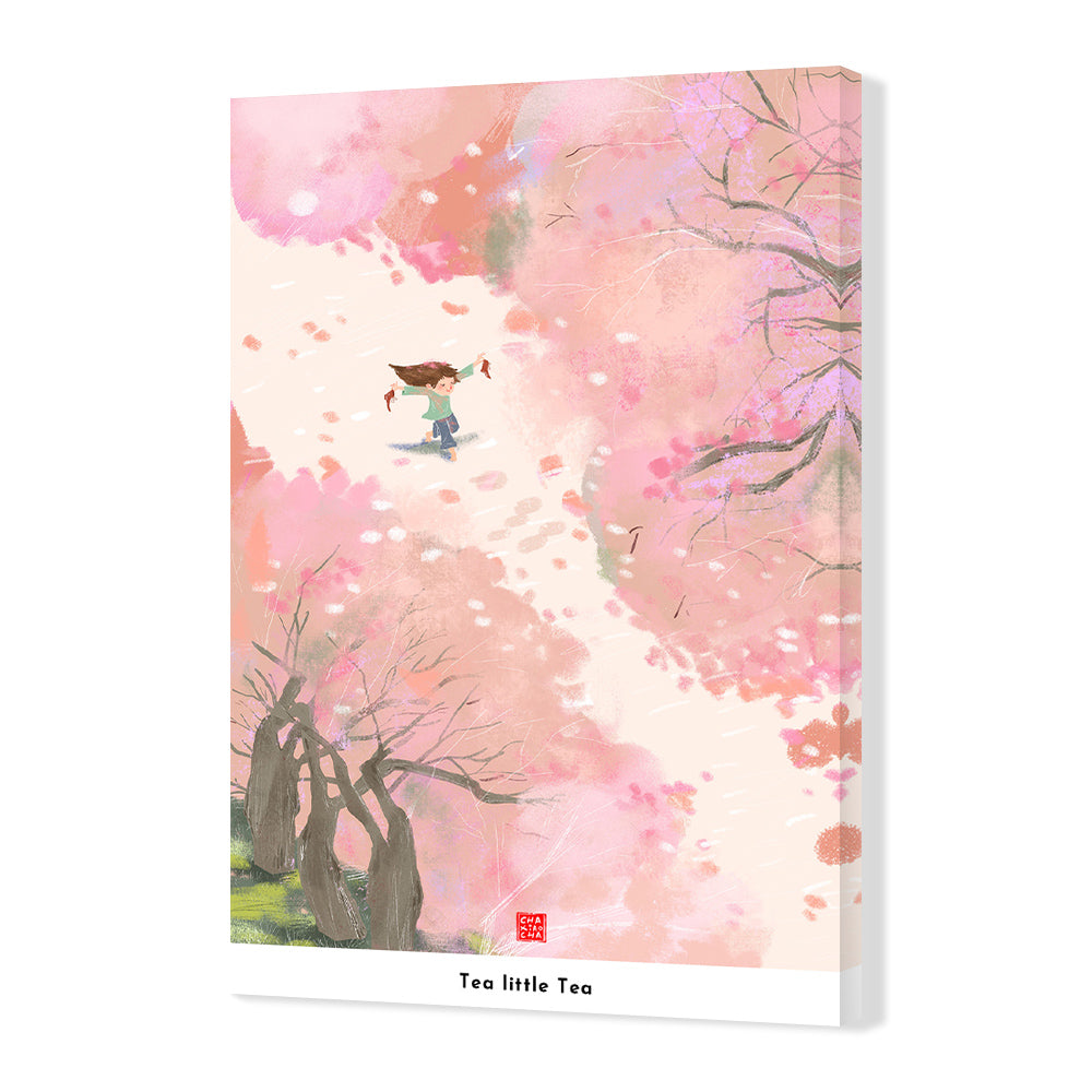 The Little Girl under the Cherry Tree-Tea Little Tea