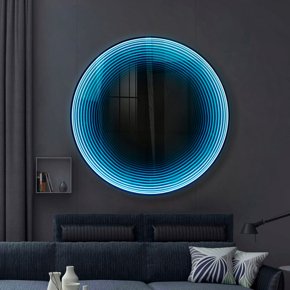 Circular Tunnel Light Installation Art