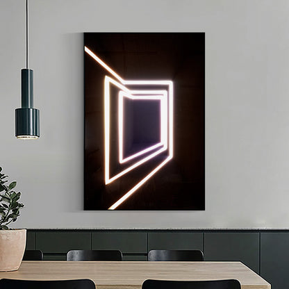 Geometric Space Lighting Installation Art