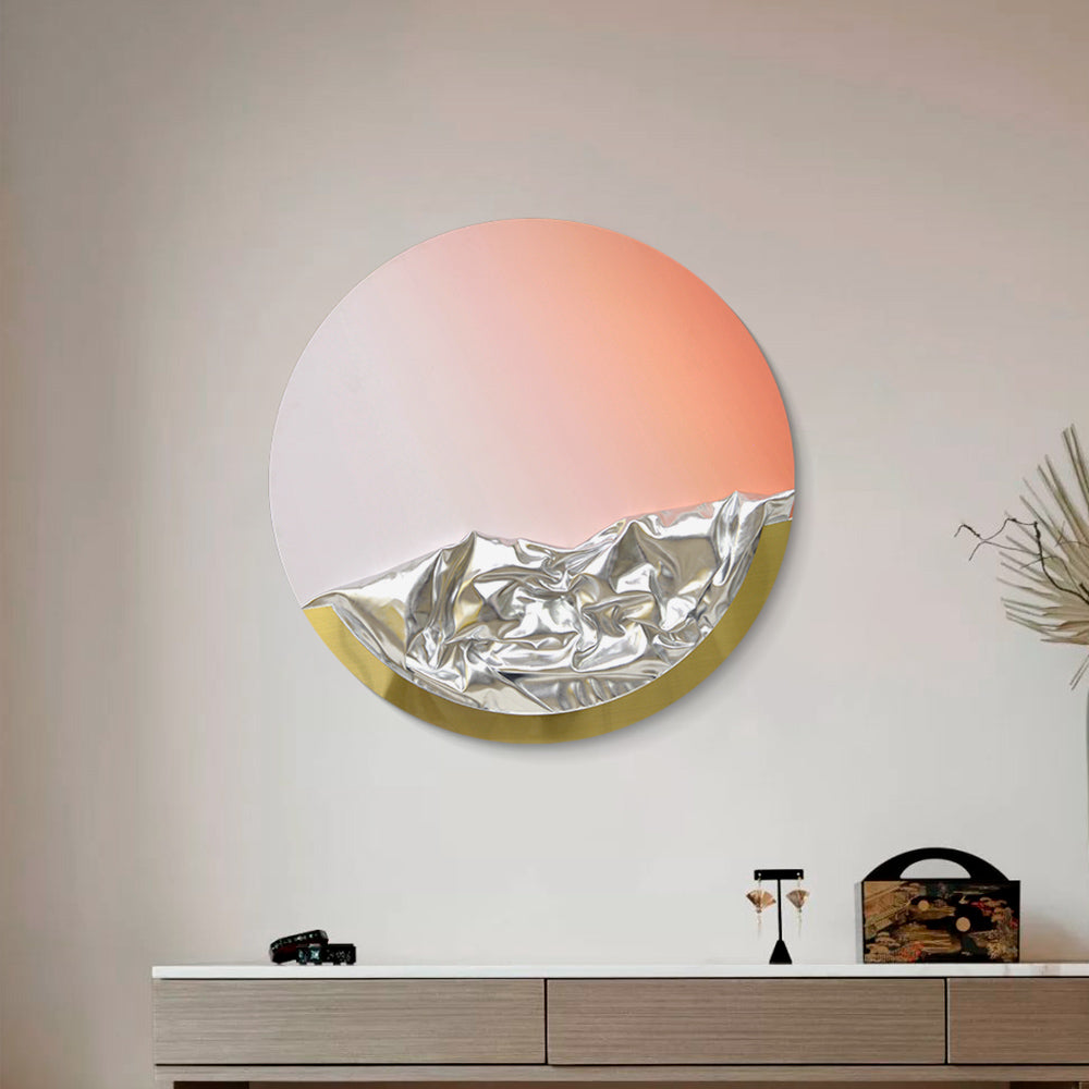 Gradient Round Acrylic Installation Art