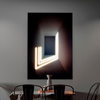 Geometric Space Lighting Installation Art