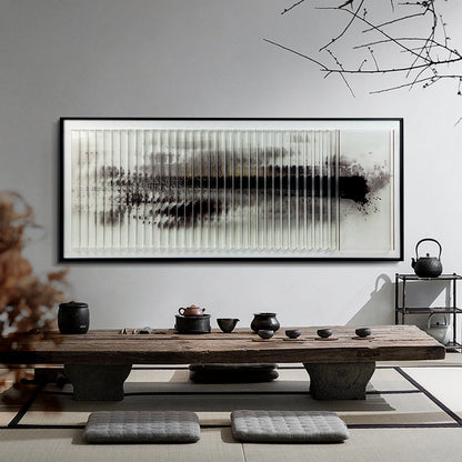 Ink Smudged Acrylic Installation Art