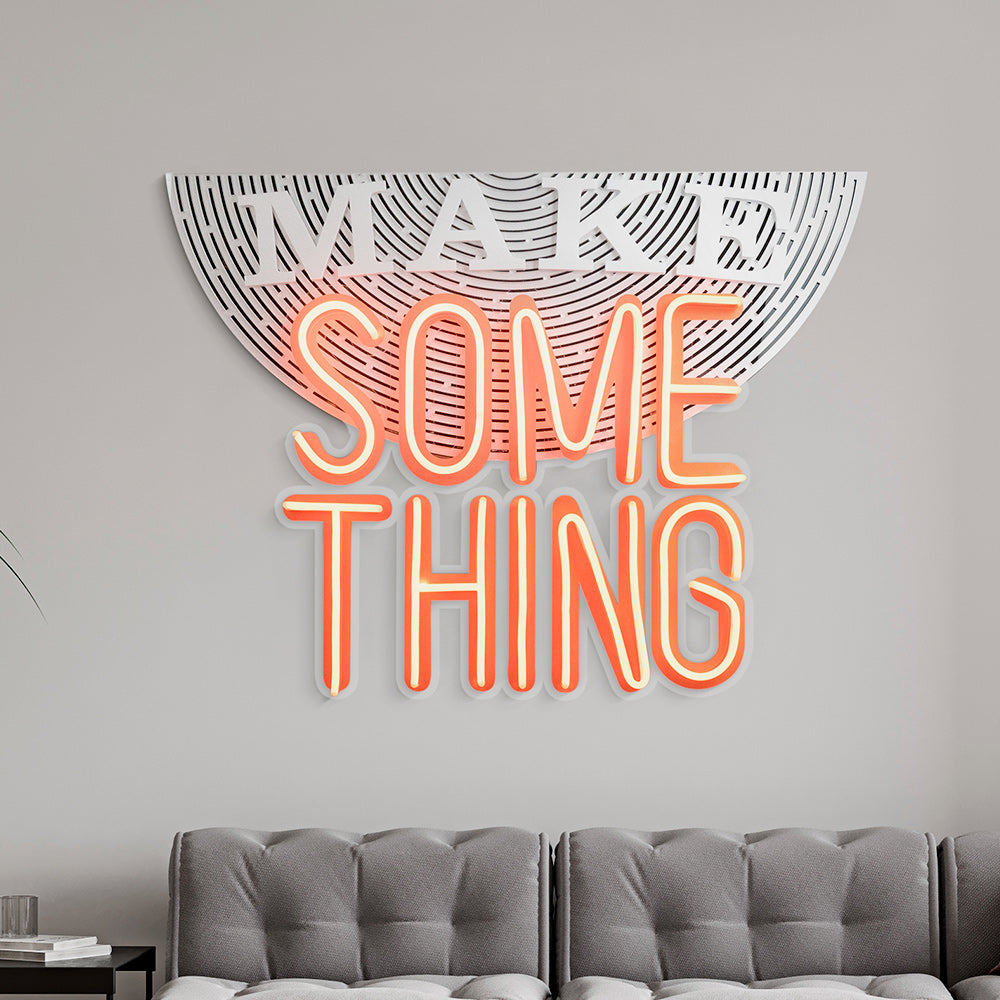 MAKE SOMETHING Light Installation Art