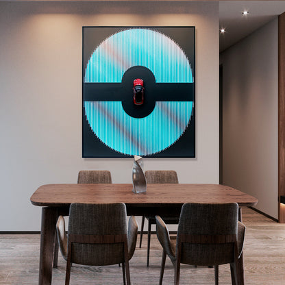 Vinyl Record Acrylic Installation Art