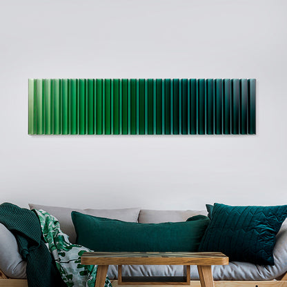 Green Gradient Acrylic Installation Art