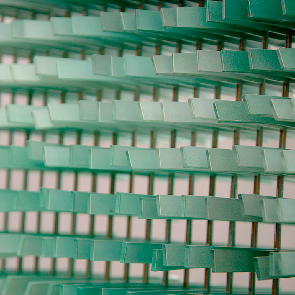 Green Gradient Acrylic Installation Art