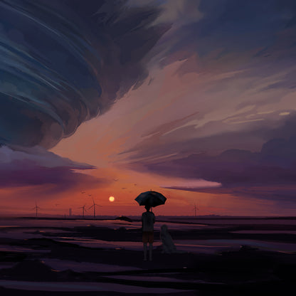 Sunset Alone-Wenqiang Zhuo