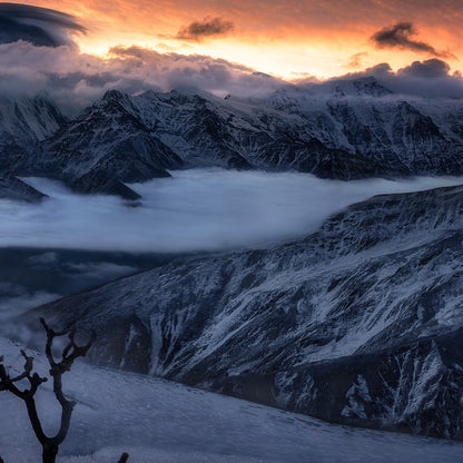 Snow Mountain Landscape (3)-Wuchao Du