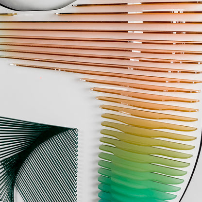 Colorful Gradient Acrylic Installation Art