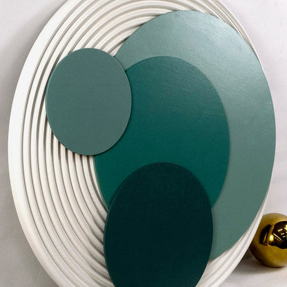 Circular Green Acrylic Installation Art