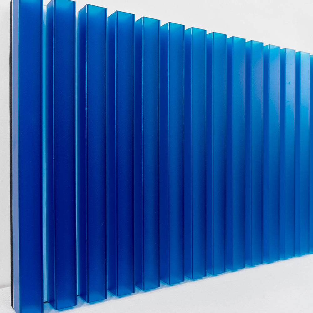 Blue Gradient Box Acrylic Installation Art