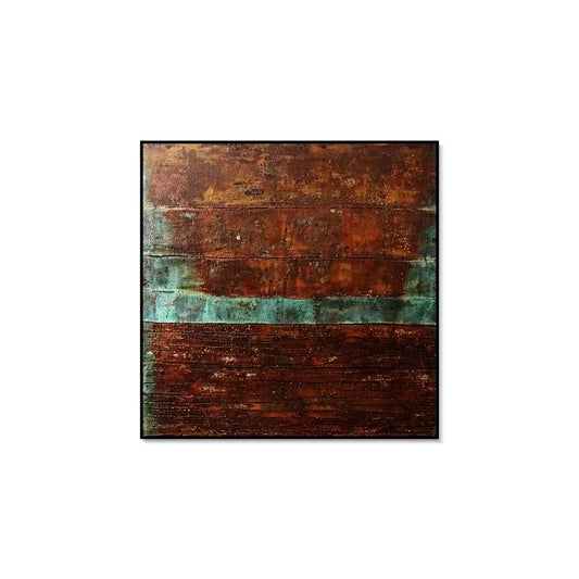 "Red Rust"Mixed Media Painting