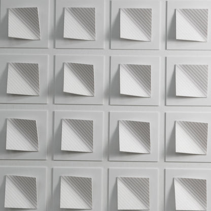 White Rhombus acrylic installation art