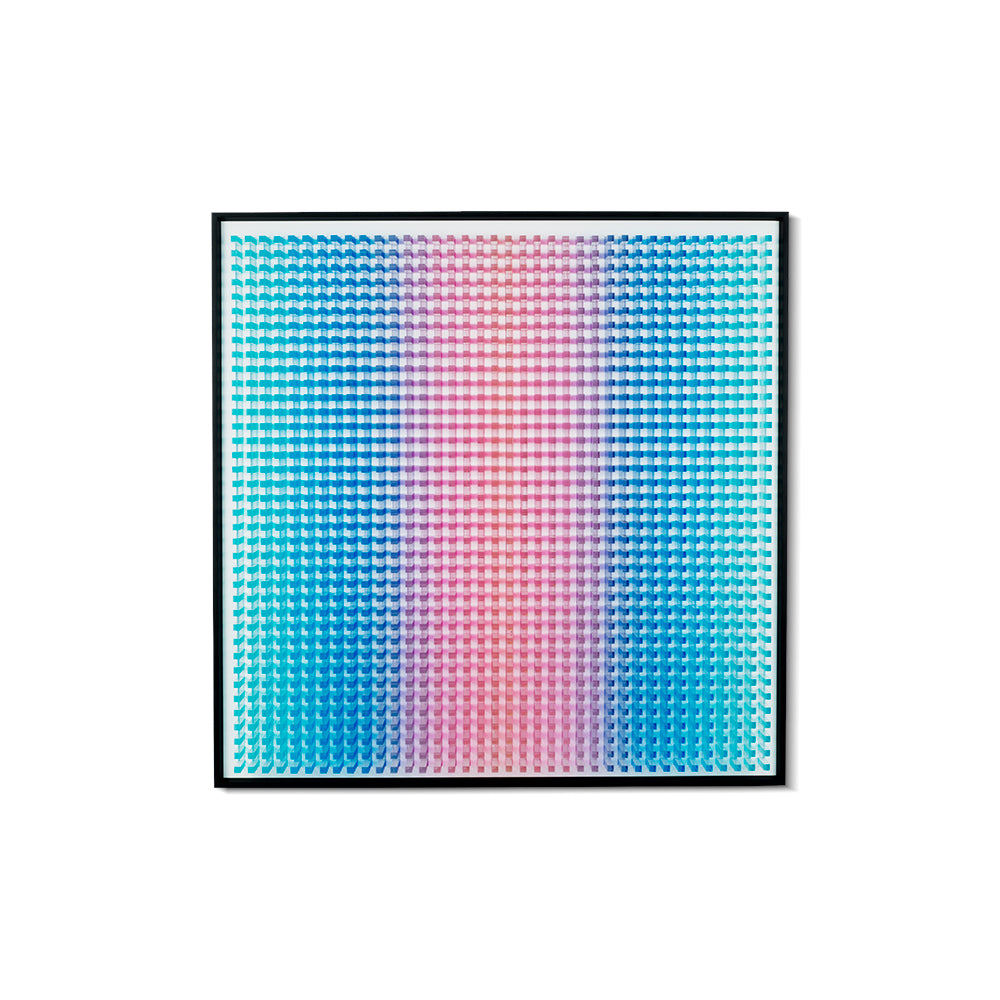 Blue and Pink Small Column Acrylic Installation Art