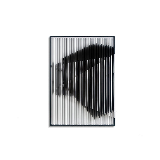 Black & White Abstract Acrylic Installation Art