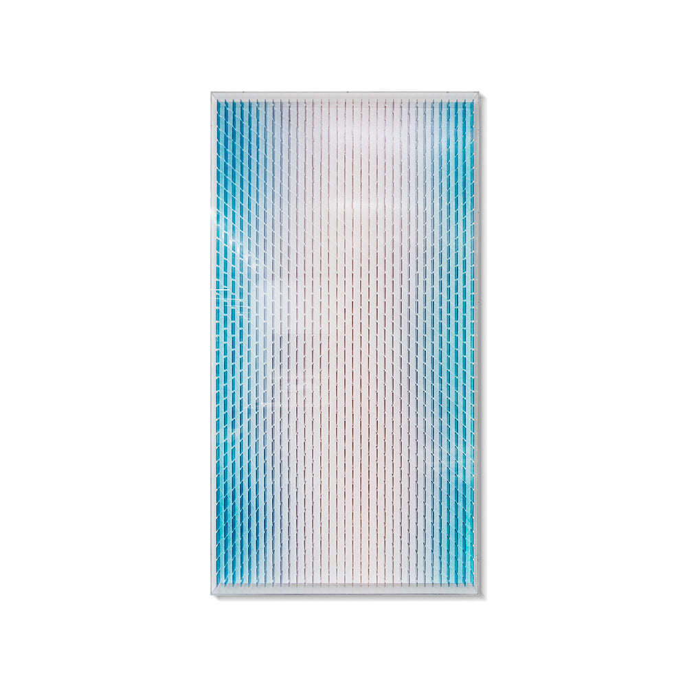 Blue and White Gradient Acrylic Installation Art