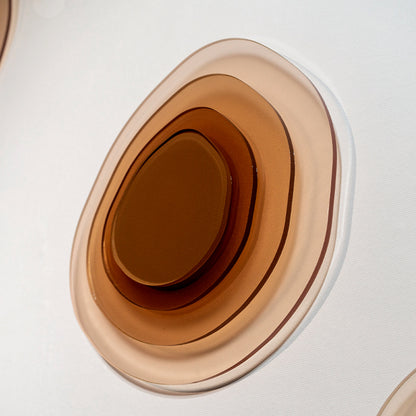 Brown Gradient Overlapping Acrylic Installation Art