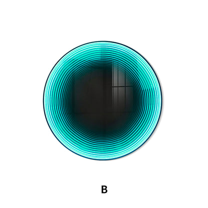 Circular Tunnel Light Installation Art